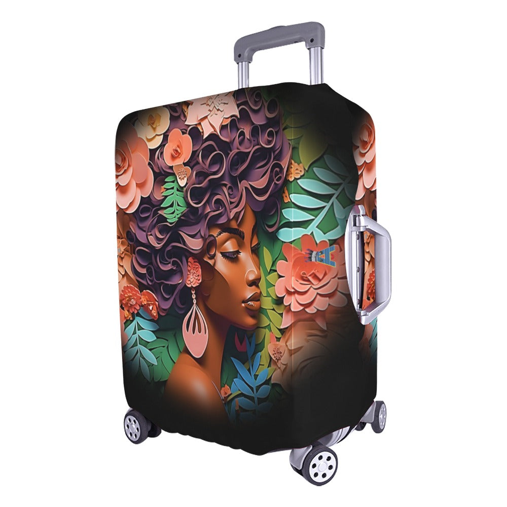 ALIM4U- Black Woman 11 Luggage Cover (Large Size) (26"-28")