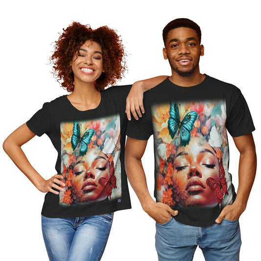 ALIM4U "Blossom" Couple's Pima Cotton Jersey Short Sleeve Tshirt
