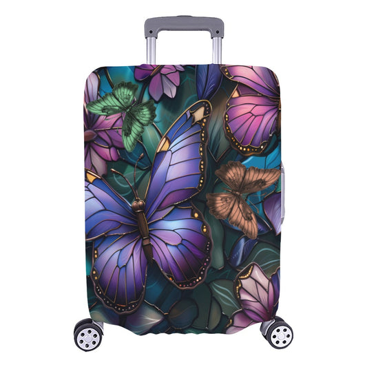 ALIM4U- Monarch Stained Glass Luggage Cover (Large Size) (26"-28")