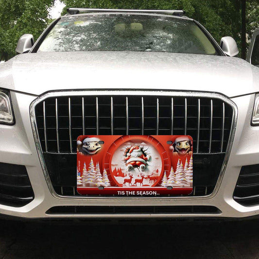 ALIM4U Christmas Car License Plate-11.8”x5.9”