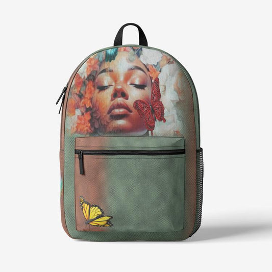 ALIM4U "Blossom"  Retro Colorful Print Trendy Backpack