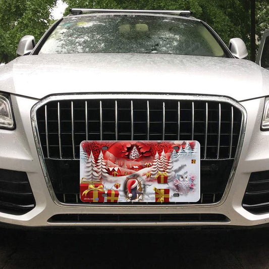 ALIM4U- Christmas Car License Plate-11.8”x5.9"