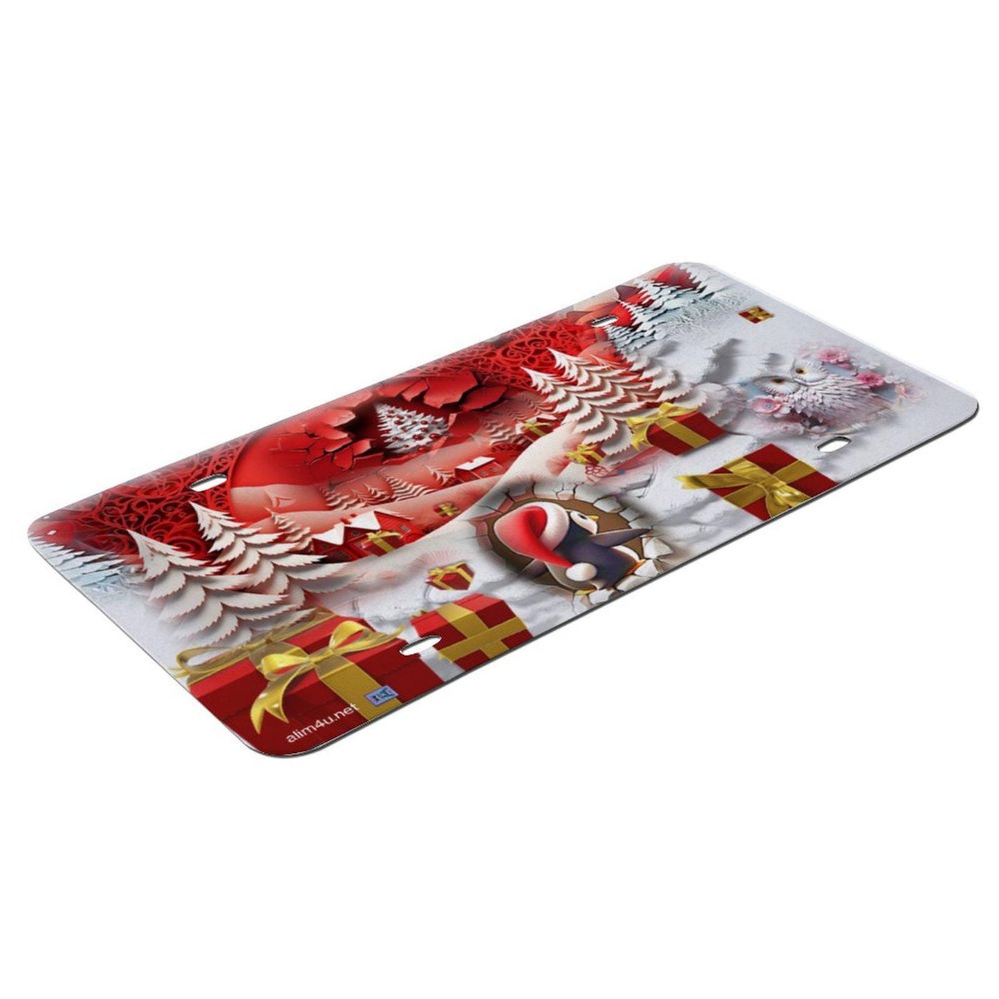 ALIM4U- Christmas Car License Plate-11.8”x5.9"
