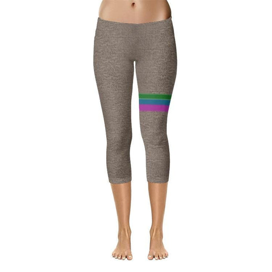 ALIM4U "Butt Fly" All-Over Print Capri Leggings