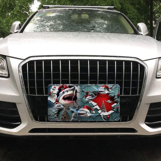 ALIM4U Christmas Car License Plate-11.8”x5.9”