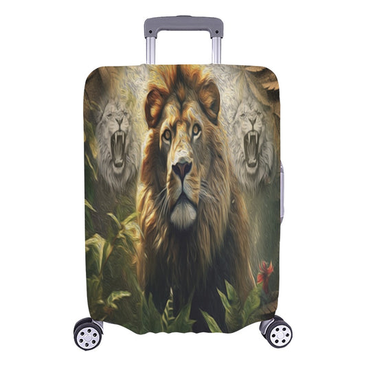 ALIM4U- Lion King of the Cannabis Jungle Luggage Cover (Large Size) (26"-28")
