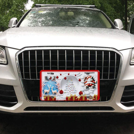 ALIM4U Christmas Car License Plate-11.8”x5.9”