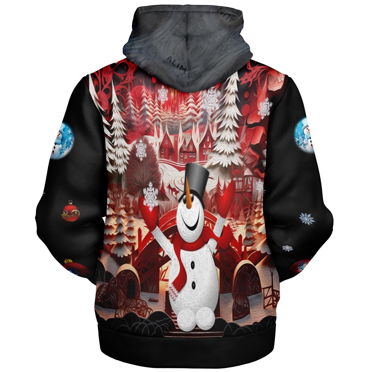 One Ugly One II- Microfleece Ziphoodie - AOP