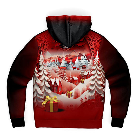 The Other Ugly One- Microfleece Zip Hoodie - AOP