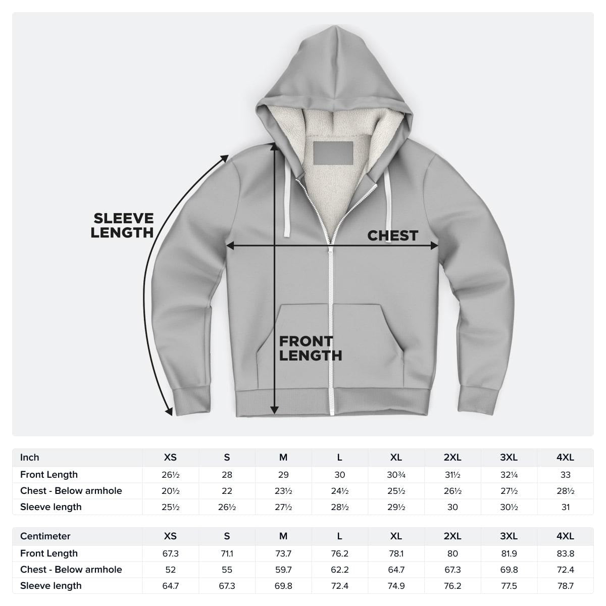 One Ugly One II- Microfleece Ziphoodie - AOP