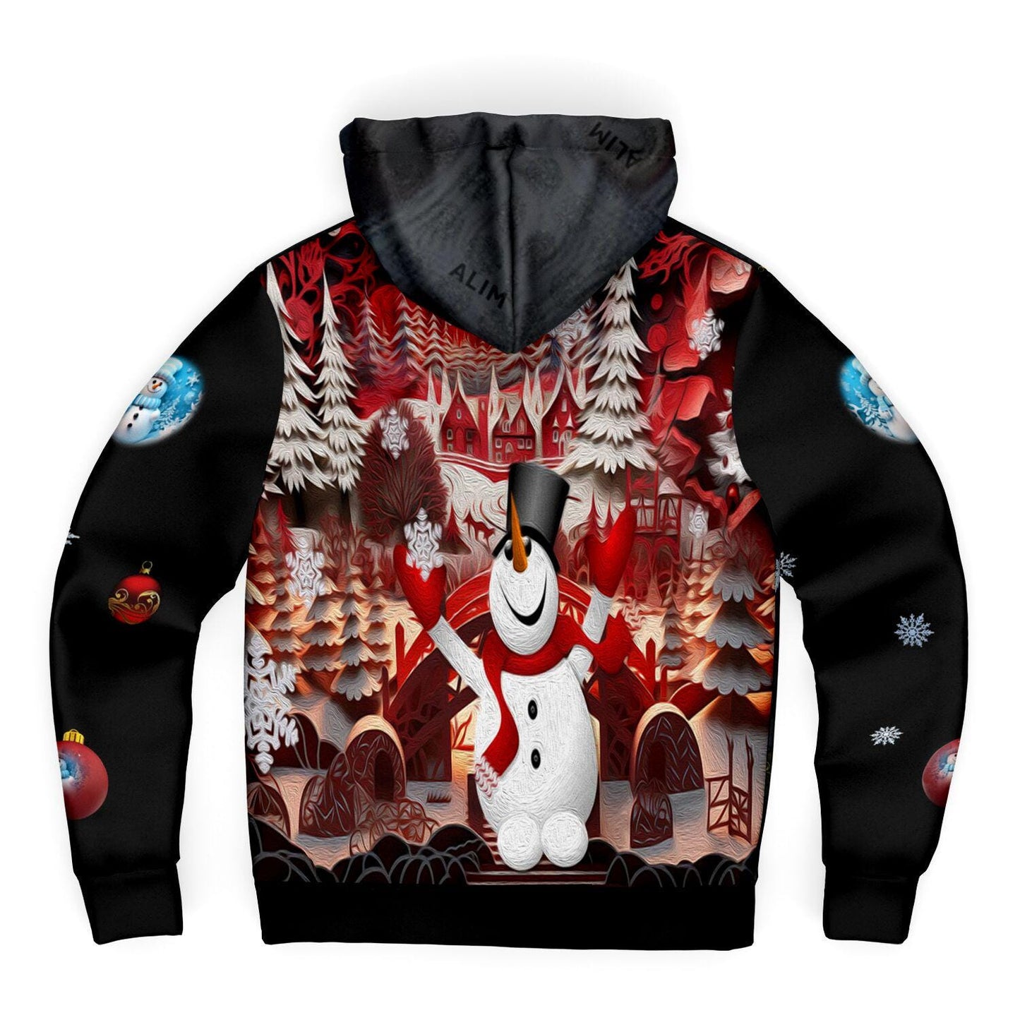 One Ugly One II- Microfleece Ziphoodie - AOP