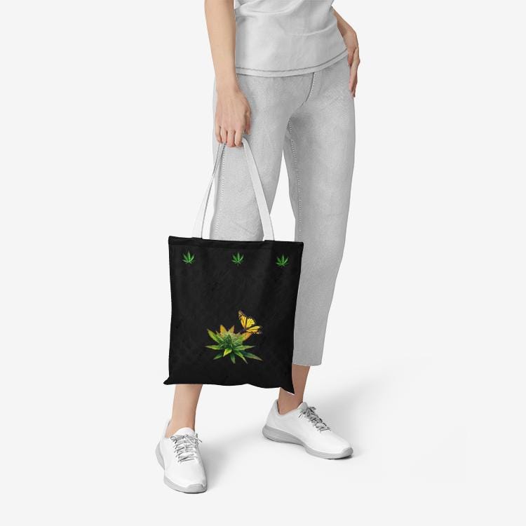ALIM4U: "Sistas Smoke" Heavy Duty and Strong Natural Canvas Tote Bags