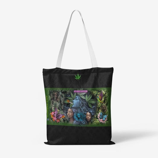 ALIM4U: "Sistas Smoke" Heavy Duty and Strong Natural Canvas Tote Bags