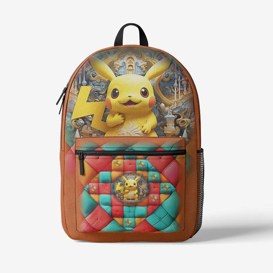 ALIM4U "Peek II" Retro Colorful Print Trendy Backpack