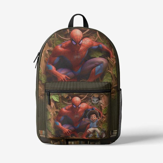 ALIM4U "Webbed" Retro Colorful Print Trendy Backpack
