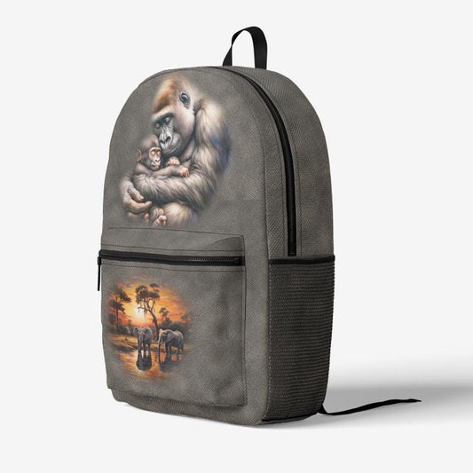 ALIM4U "Motherland's Gifts" Retro Colorful Print Trendy Backpack