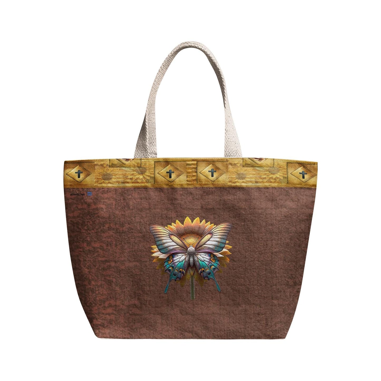 ALIM4U "Highly Favored" Heavy Duty and Strong Natural Canvas Tote Bags