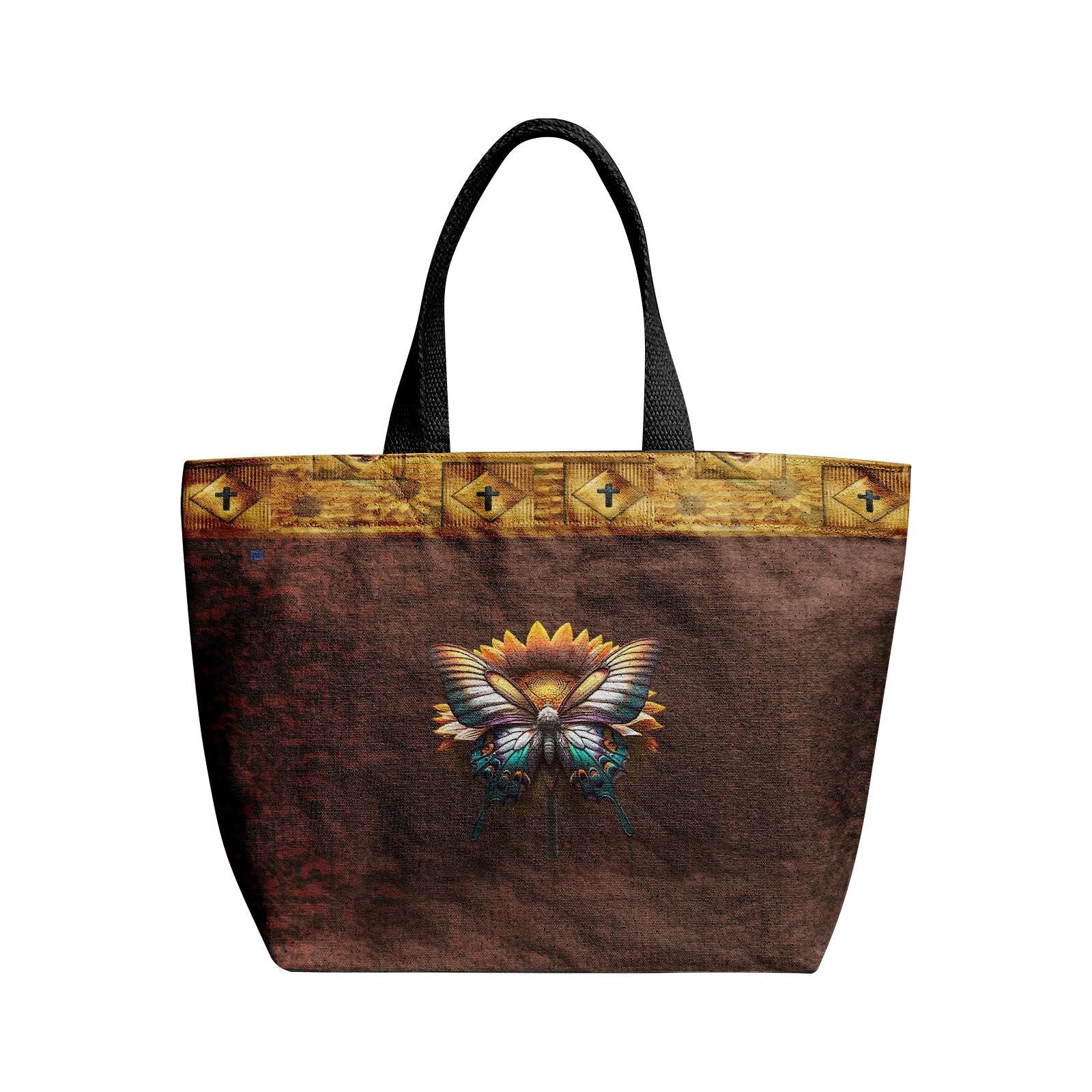 ALIM4U "Highly Favored" Heavy Duty and Strong Natural Canvas Tote Bags