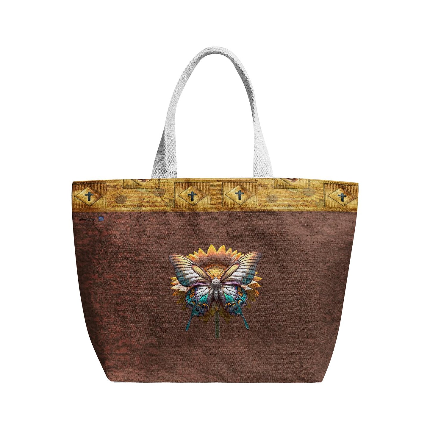 ALIM4U "Highly Favored" Heavy Duty and Strong Natural Canvas Tote Bags