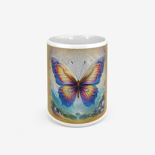 ALIM4U "Golden Monarch" Classic Glossy Mug