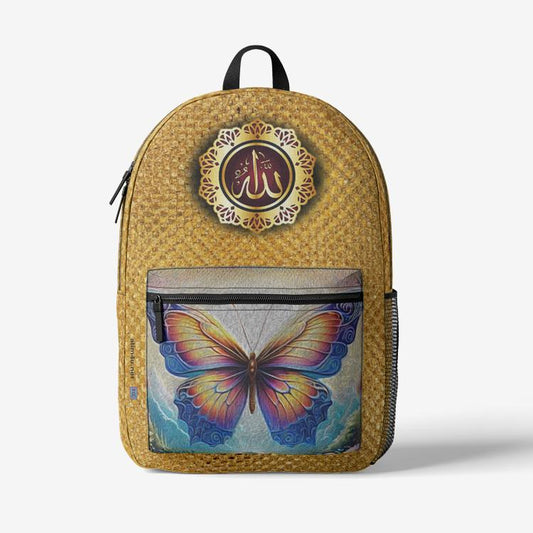 ALIM4U "His Creations" Retro Colorful Print Trendy Backpack