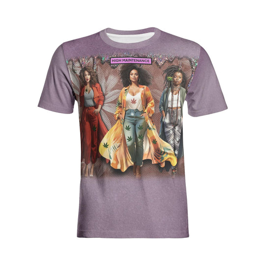 ALIM4U "Thick Drip" Unisex All-Over Print Cotton T-shirts