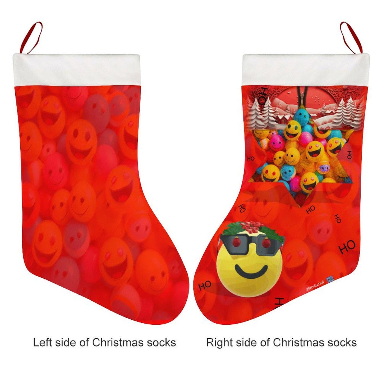 ALIM4U- Emoji laden Christmas Stocking is a great gift idea for putting a smile on the face of a fav in your circle.