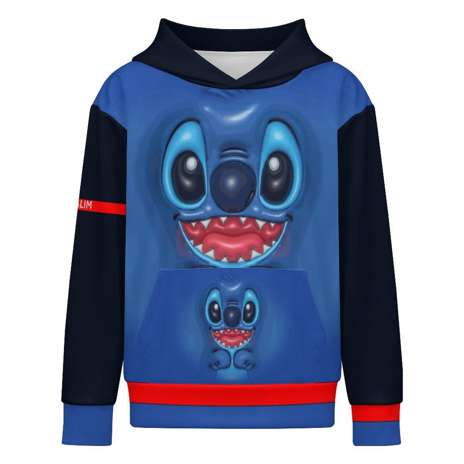 ALIM4U Children's Hooded Sweatshirt without Drawstrings (All-Over Printing)