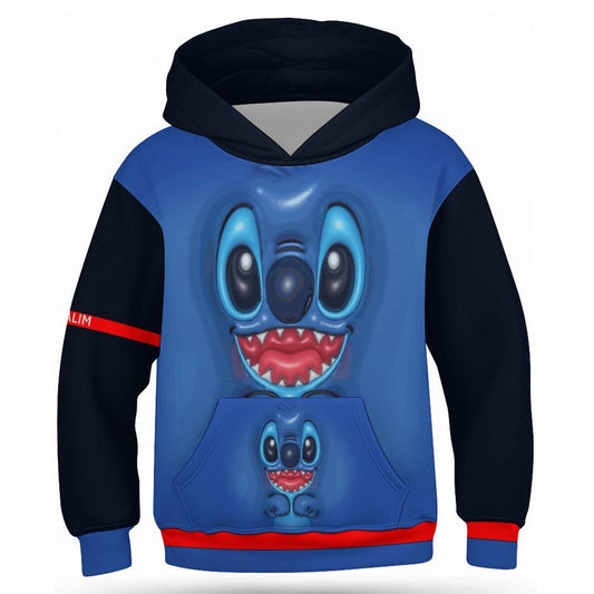 ALIM4U Children's Hooded Sweatshirt without Drawstrings (All-Over Printing)