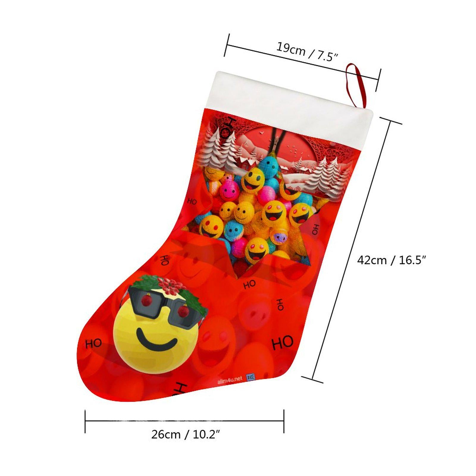 ALIM4U- Emoji laden Christmas Stocking is a great gift idea for putting a smile on the face of a fav in your circle.