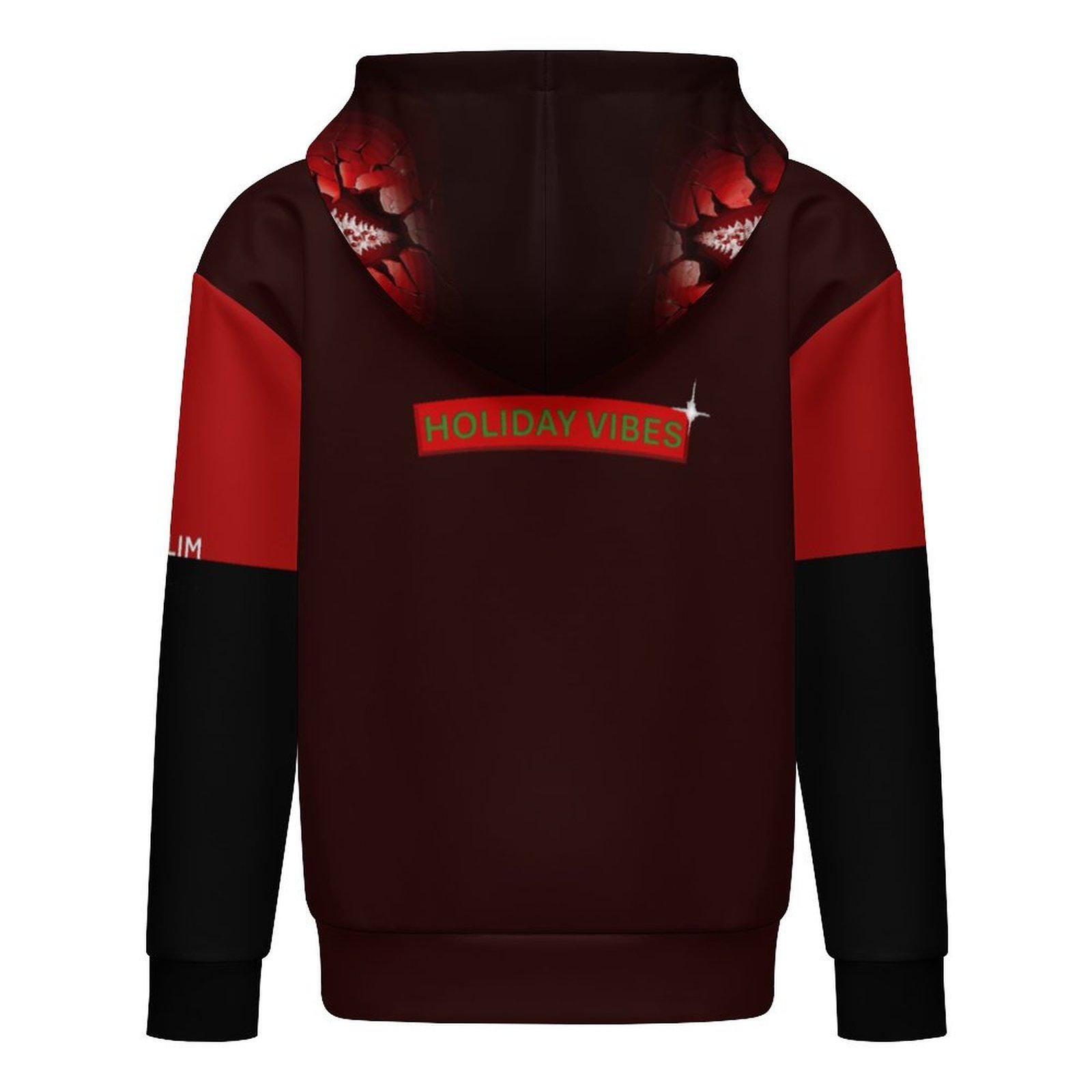 ALIM4U Christmas Children's Hooded Sweatshirt without Drawstrings