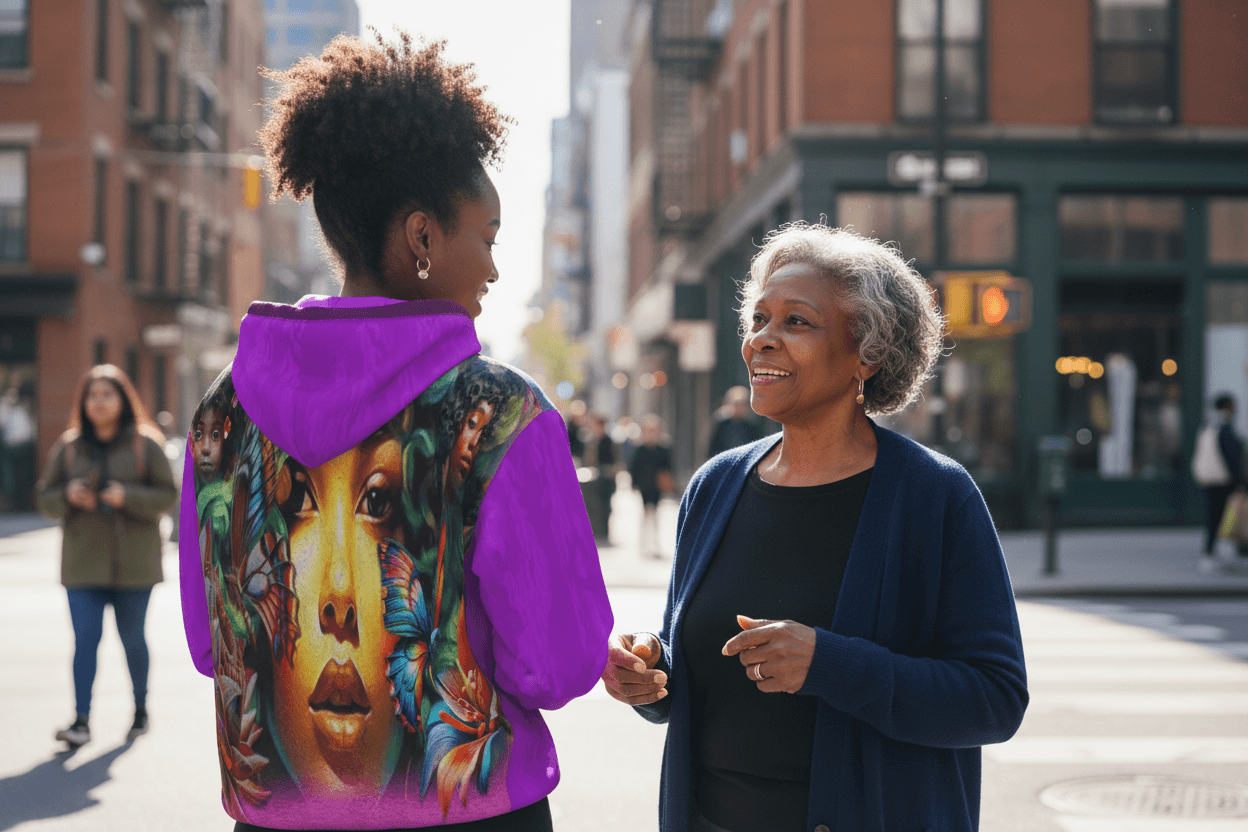 ALIM4U-Twine is Mine multicolor flowers butterflies Hoodie 
